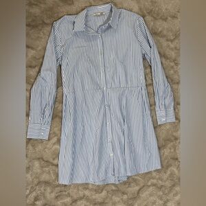 Blue Striped oversized Shirt/dress